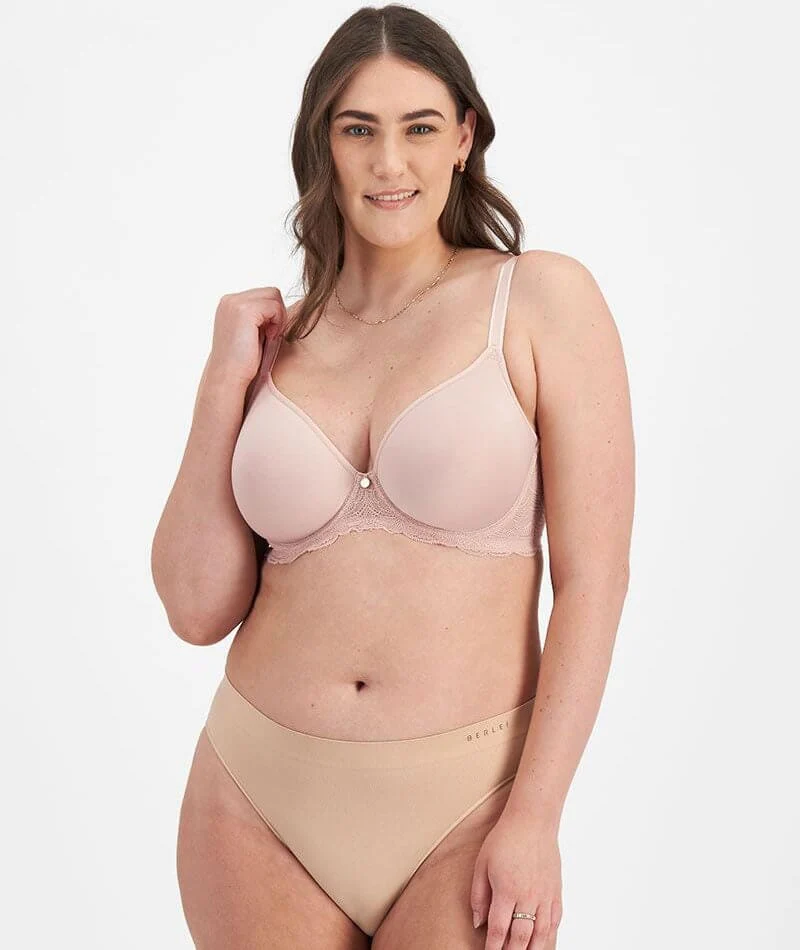Berlei Lift & Shape T-Shirt Spacer Bra - Nude Lace - Image 8