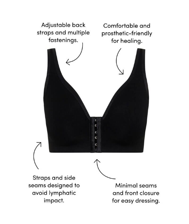 Berlei Post-Surgery Recovery Wire-free Bra - Black - Image 4