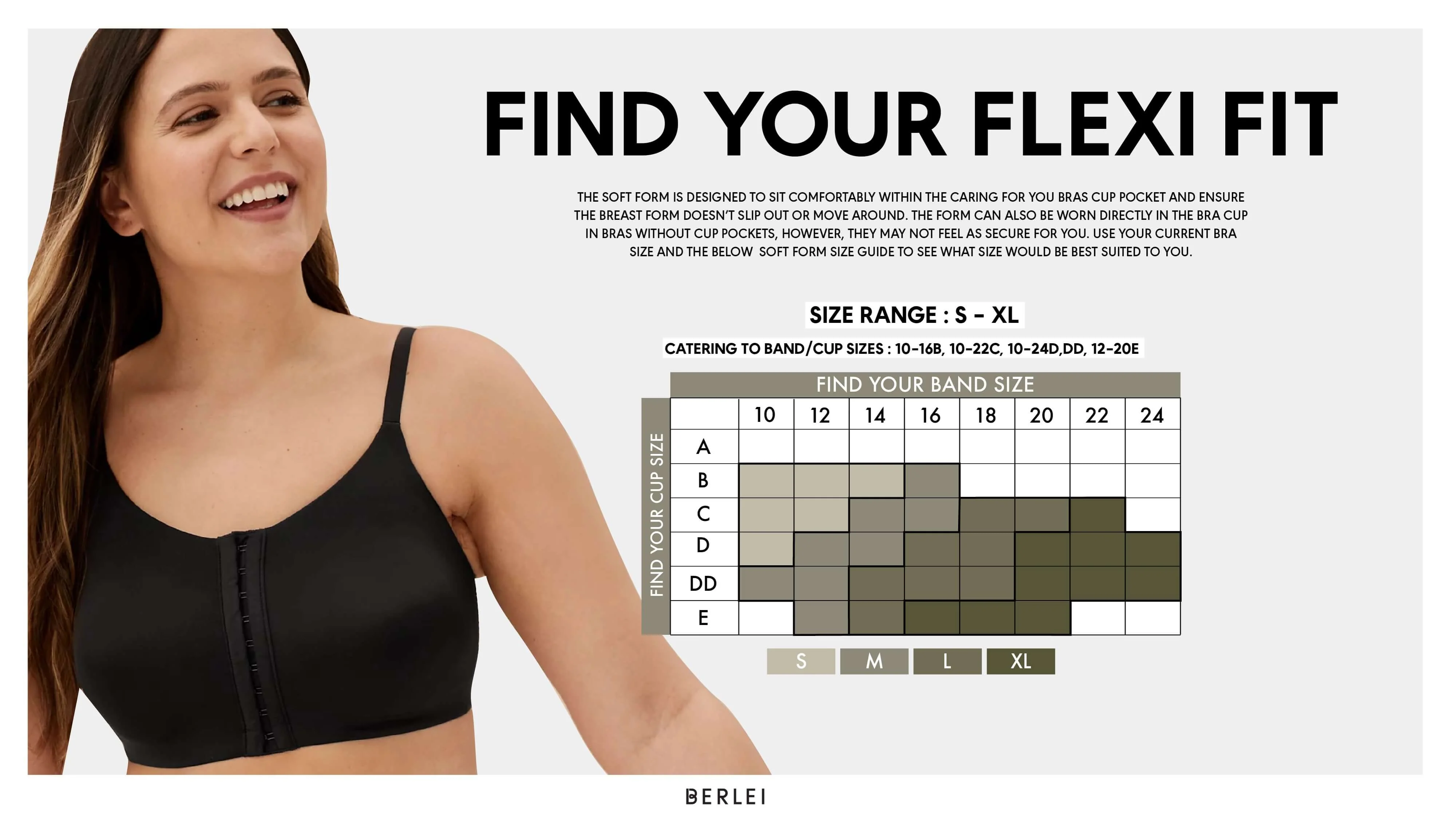 Berlei Post Surgery Soft Form Bra Insert - Nude - Image 5