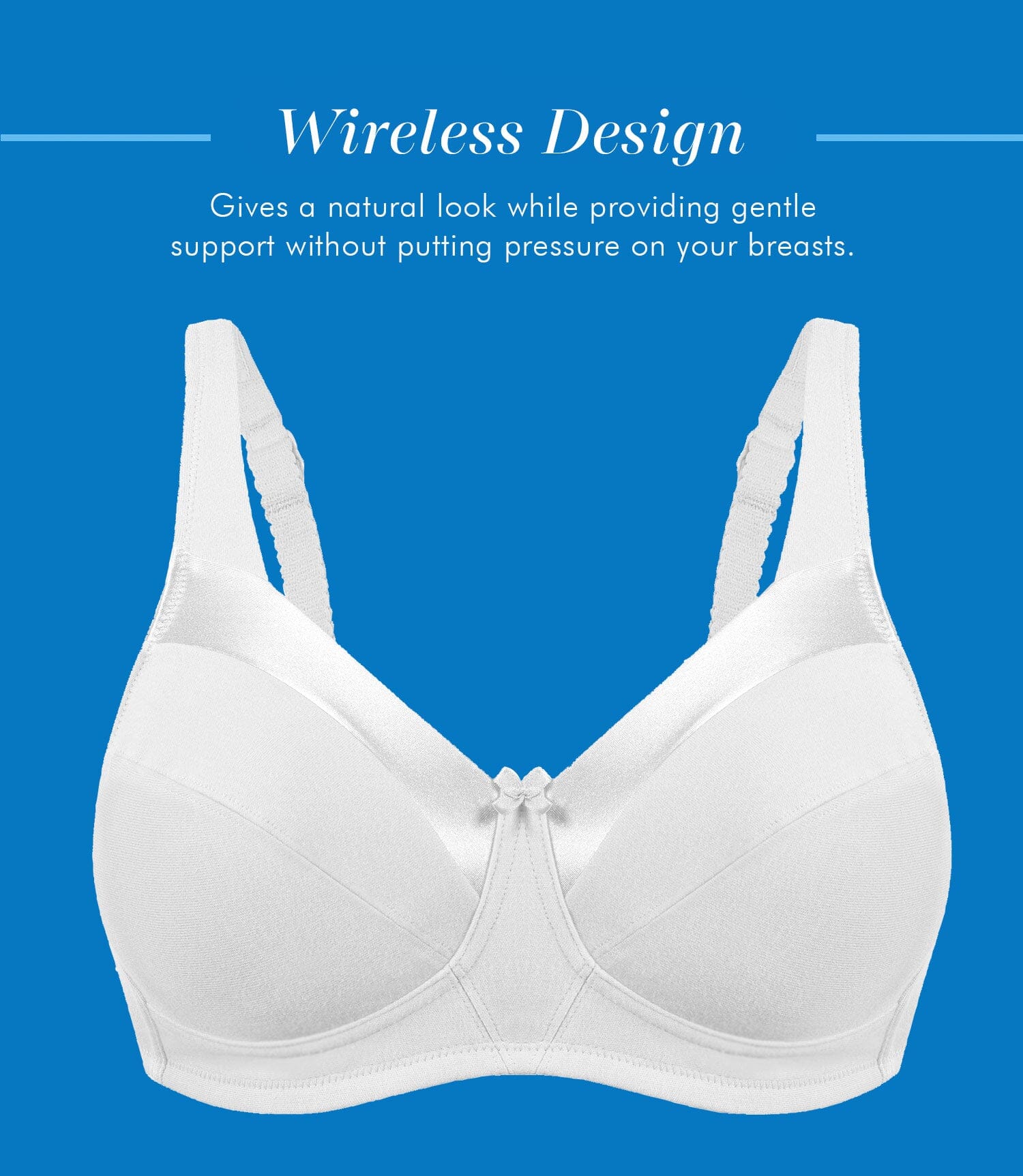 Bestform Satin Trim Wire-Free Cotton Bra With Unlined Cups 3 Pack - Black/Nude/White - Image 15