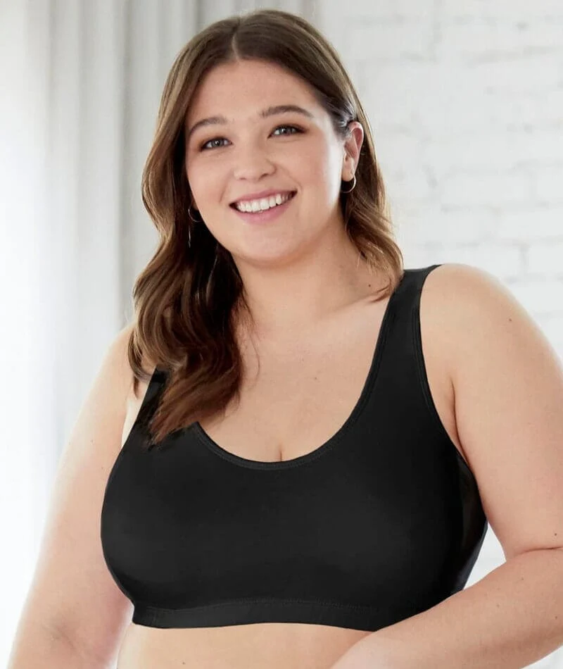 Bestform Tank Style Sports Bra 3 Pack - White/Heather Grey/Black - Image 10