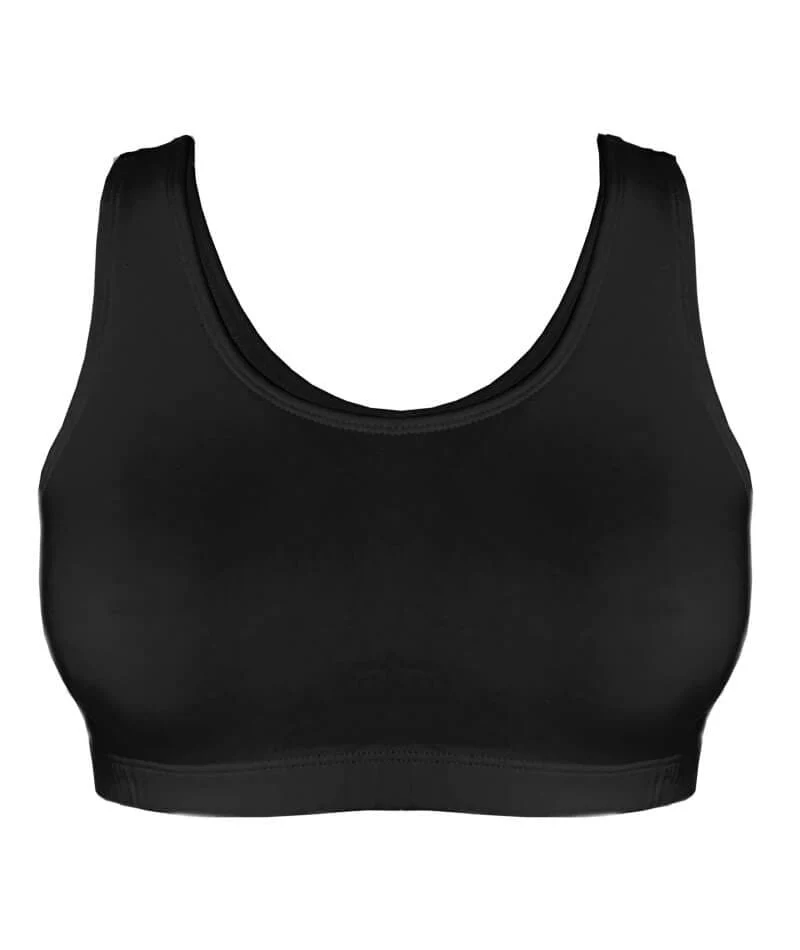 Bestform Tank Style Sports Bra 3 Pack - White/Heather Grey/Black - Image 12