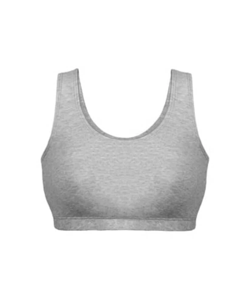 Bestform Tank Style Sports Bra 3 Pack - White/Heather Grey/Black - Image 13