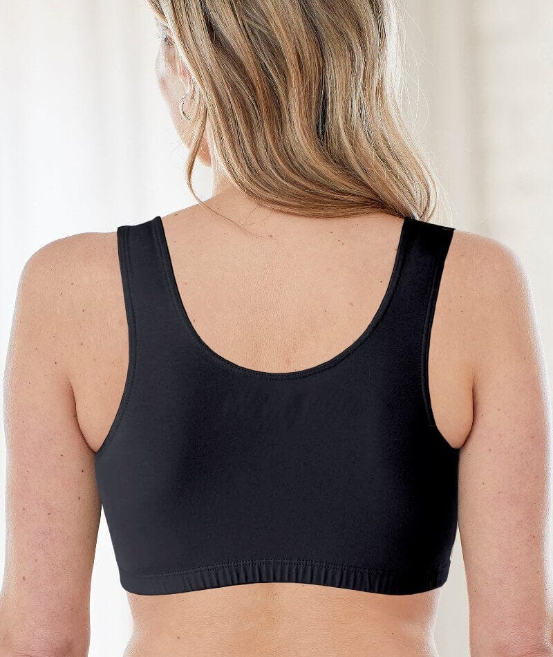 Bestform Tank Style Sports Bra 3 Pack - White/Heather Grey/Black - Image 7