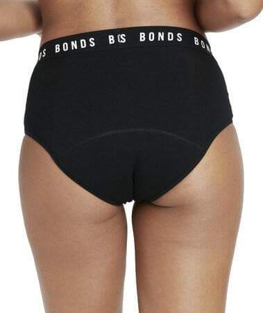 Bonds Bloody Comfy Moderate Period Full Brief - Black - Image 2