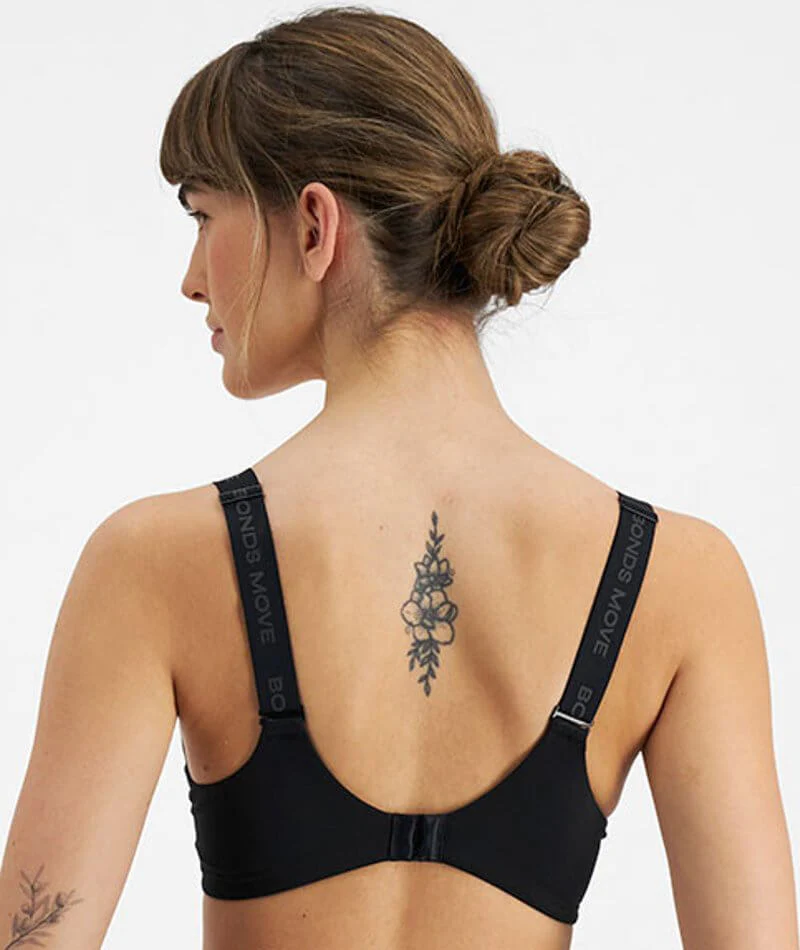 Bonds Move Contour Bra - Black - Image 3