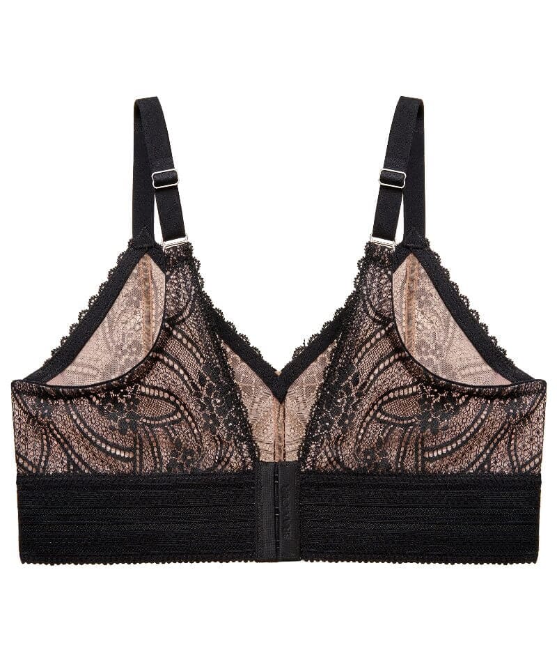 Glamorise Bramour Gramercy Luxe Lace Wire-Free Bralette - Black - Image 5