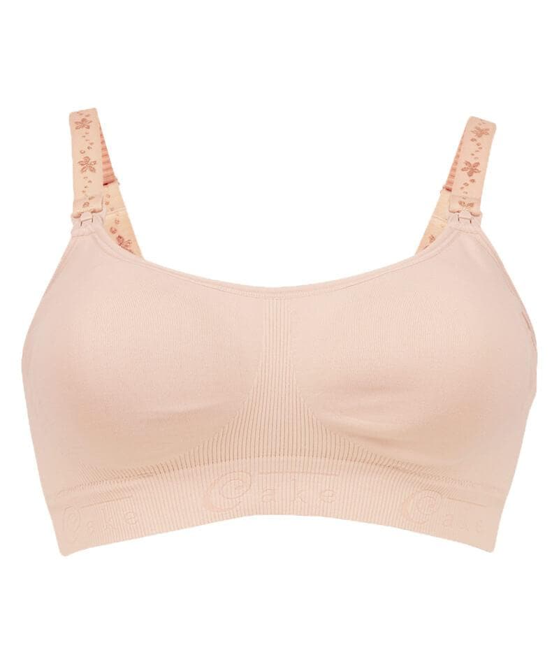 Cake Maternity Cotton Candy Seamless Sleep & Yoga Wire-Free Nursing Bra -  Nude - Image 6