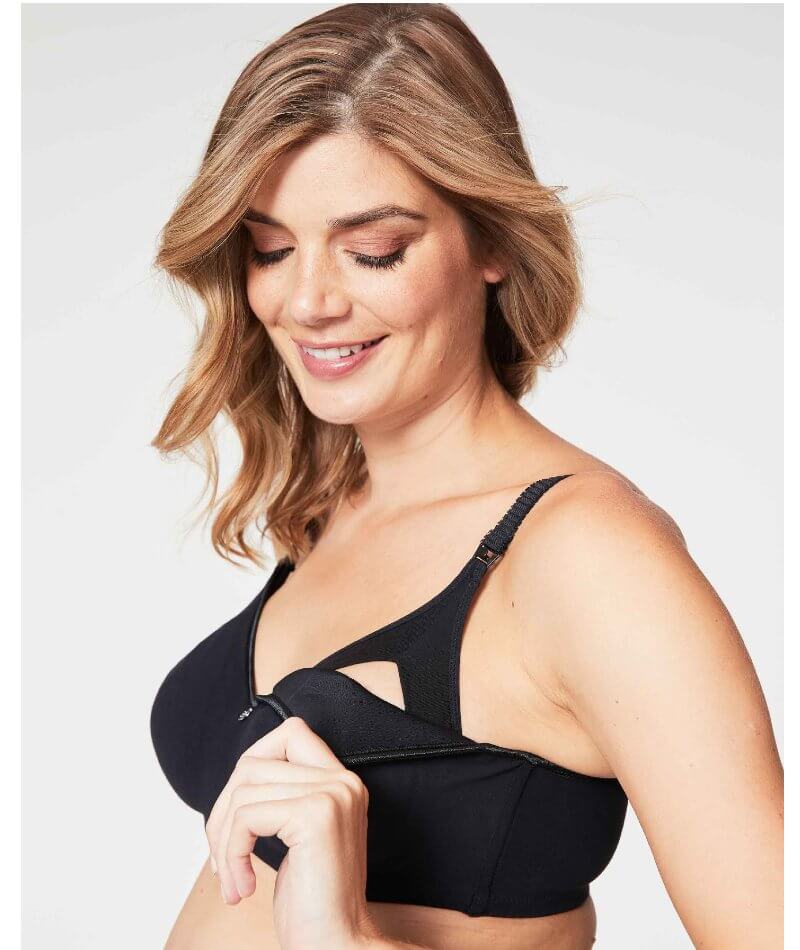 Cake Maternity Croissant Seamless Flexi Wire Nursing Bra -  Black - Image 3