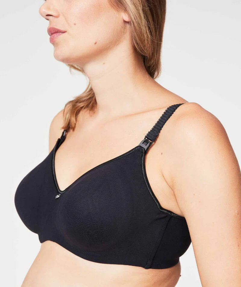 Cake Maternity Croissant Seamless Flexi Wire Nursing Bra -  Black - Image 5