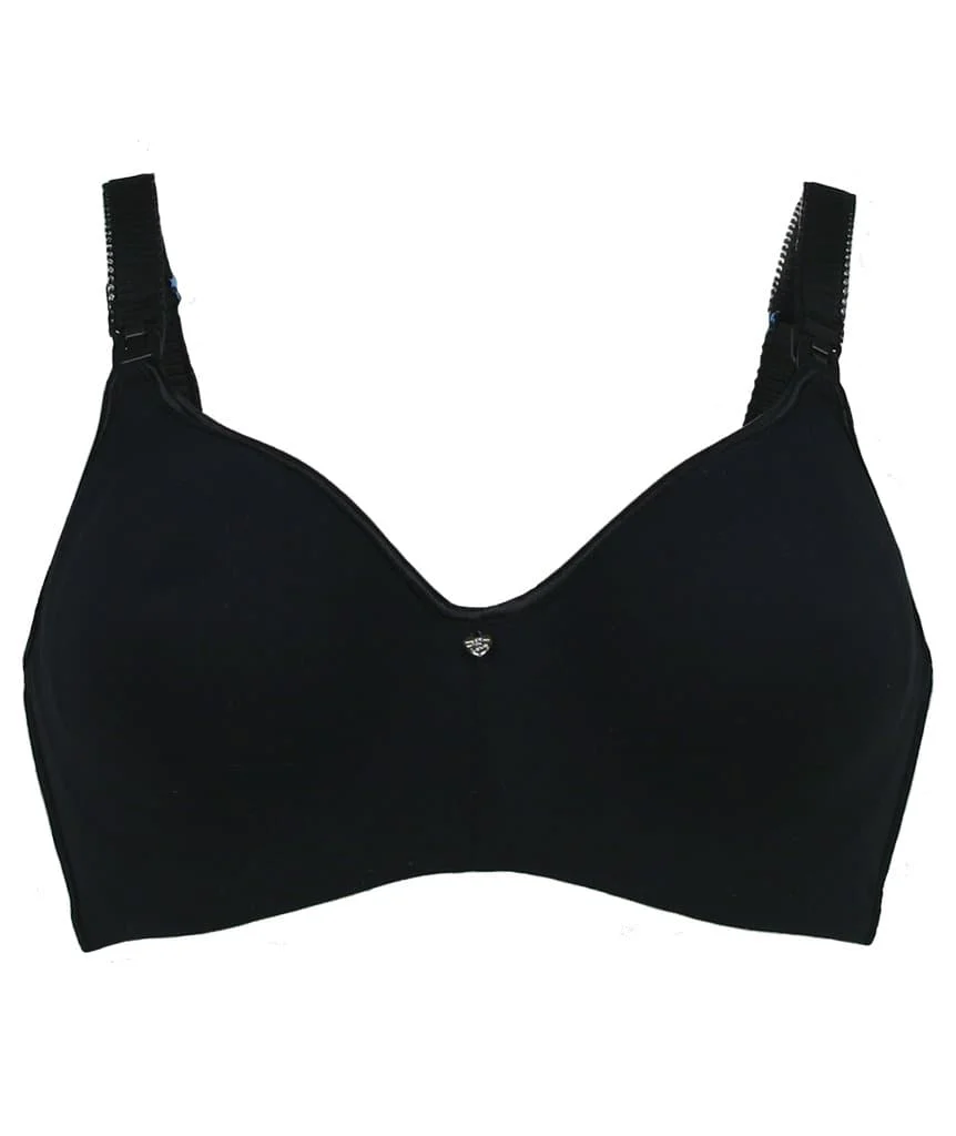 Cake Maternity Croissant Seamless Flexi Wire Nursing Bra -  Black - Image 7