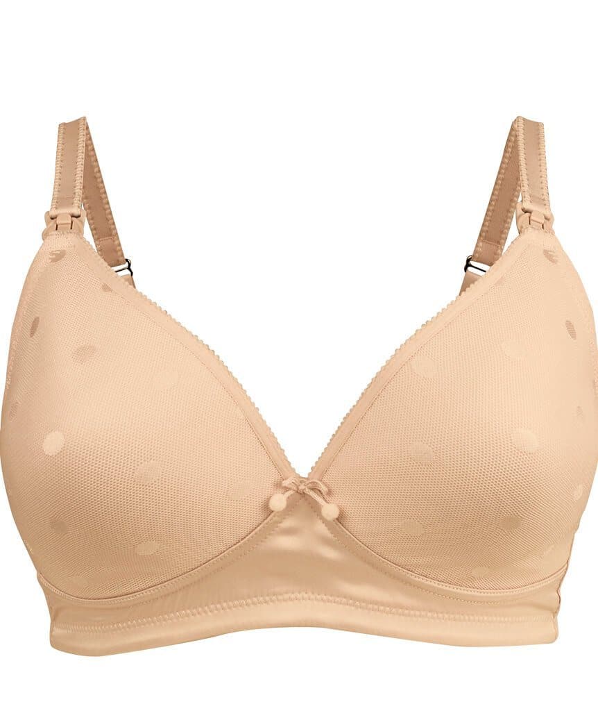 Cake Maternity Mousse Padded Plunge Wire-free Nursing Bra -  Beige - Image 4
