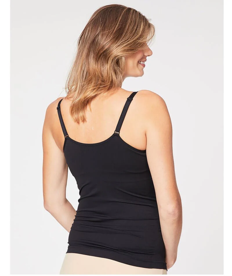 Cake Maternity Toffee Shaping Seamless Nursing Tank -  Black - Image 2