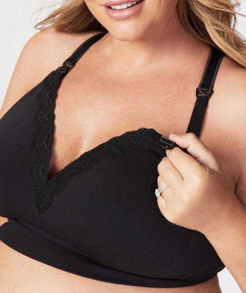 Cake Maternity Tutti Frutti E-Ff Cup Wire-Free Nursing Bra - Black - Image 3