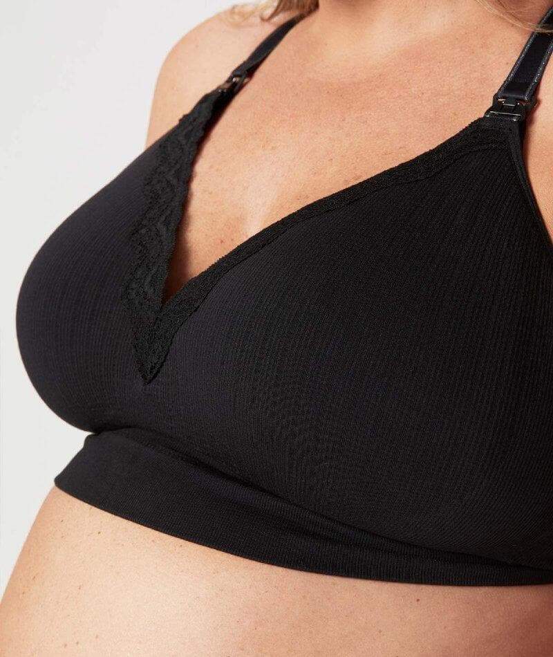 Cake Maternity Tutti Frutti E-Ff Cup Wire-Free Nursing Bra - Black - Image 4