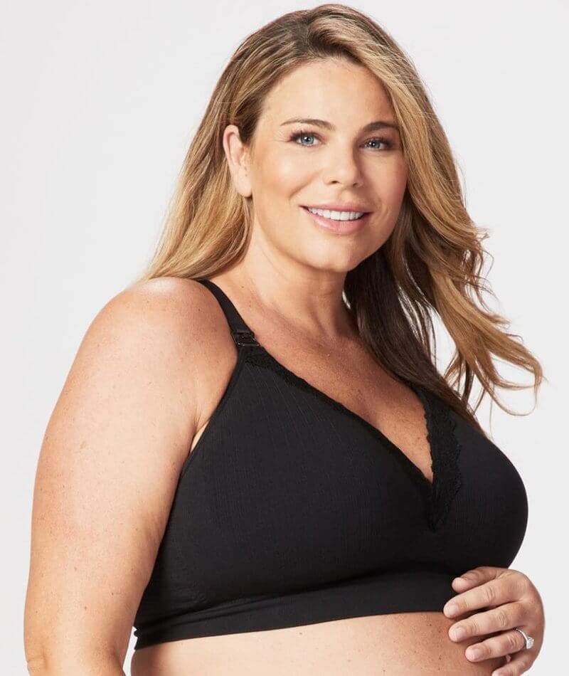 Cake Maternity Tutti Frutti E-Ff Cup Wire-Free Nursing Bra - Black - Image 7