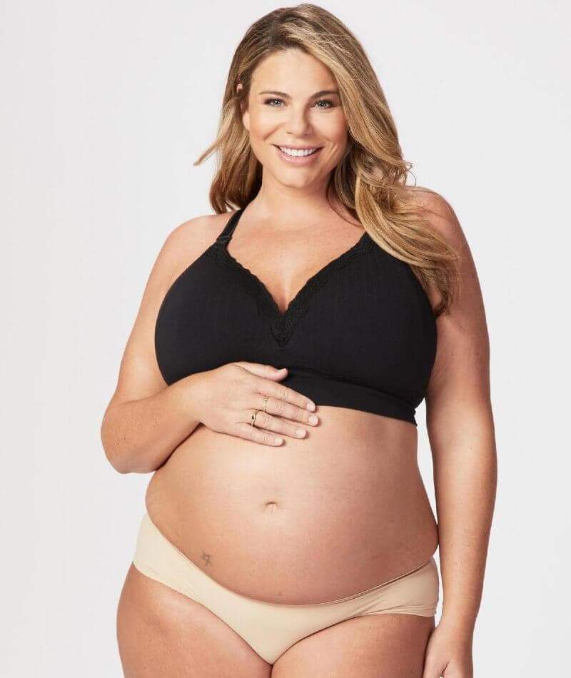 Cake Maternity Tutti Frutti E-Ff Cup Wire-Free Nursing Bra - Black - Image 8