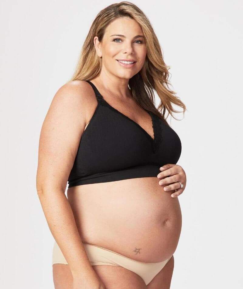 Cake Maternity Tutti Frutti E-Ff Cup Wire-Free Nursing Bra - Black - Image 9