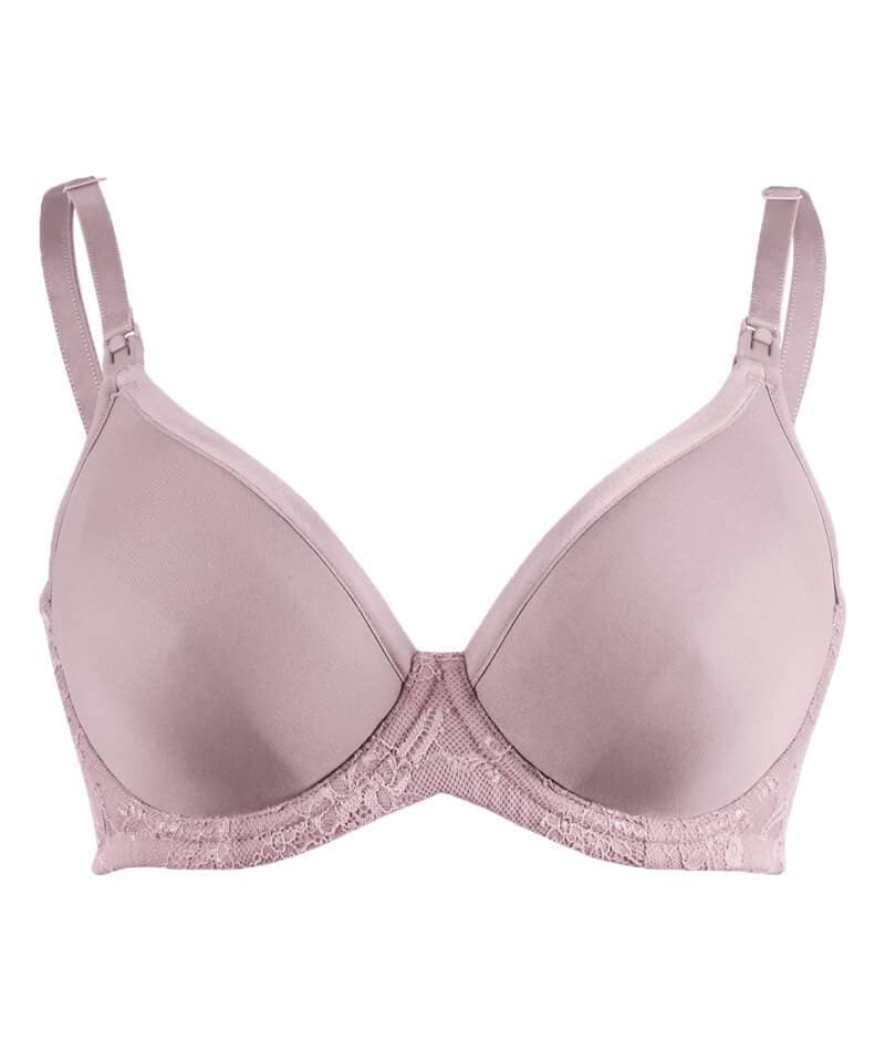 Cake Maternity Waffles 3D Spacer Contour Flexi Wire Nursing Bra - Oyster Pink - Image 5