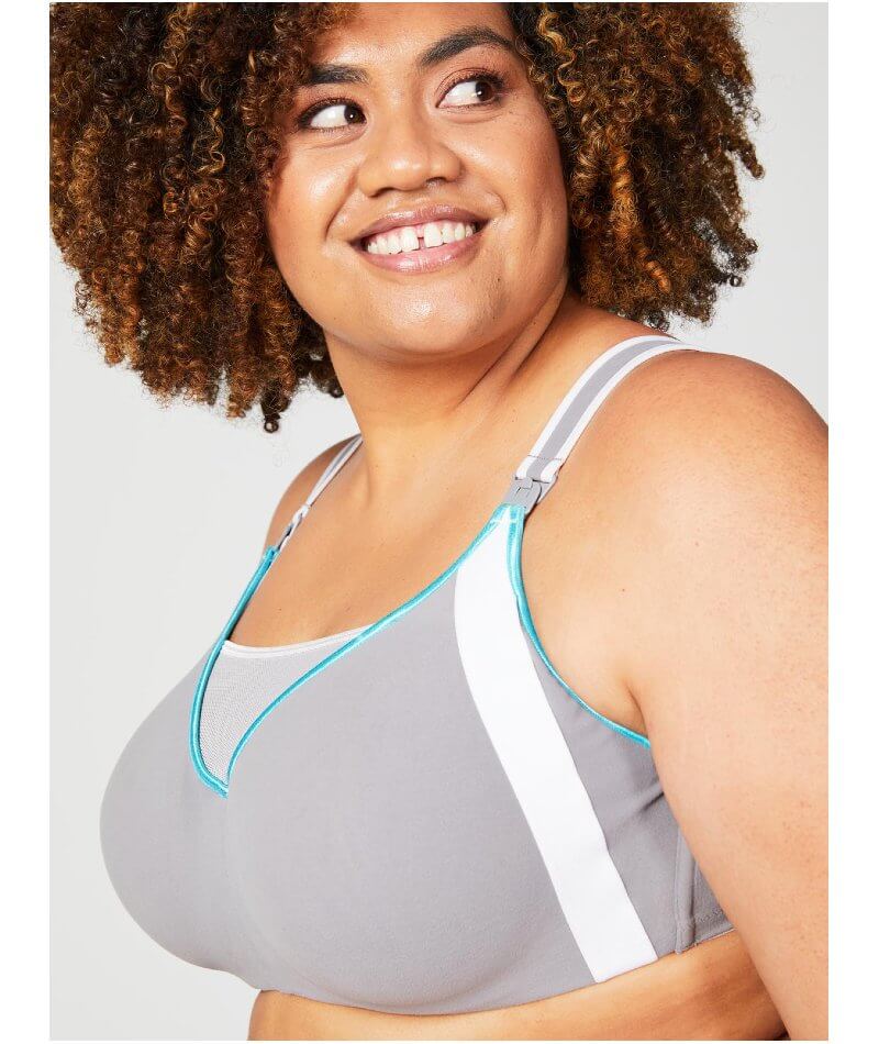 Cake Maternity Zest Flexi Wire High Impact Maternity & Nursing Sports Bra - Grey - Image 6
