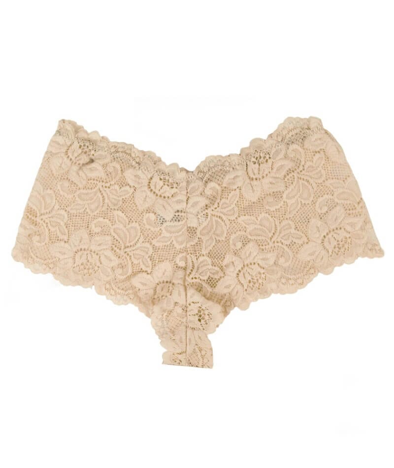 Curvy Floral Lace Brief - Nude - Image 6