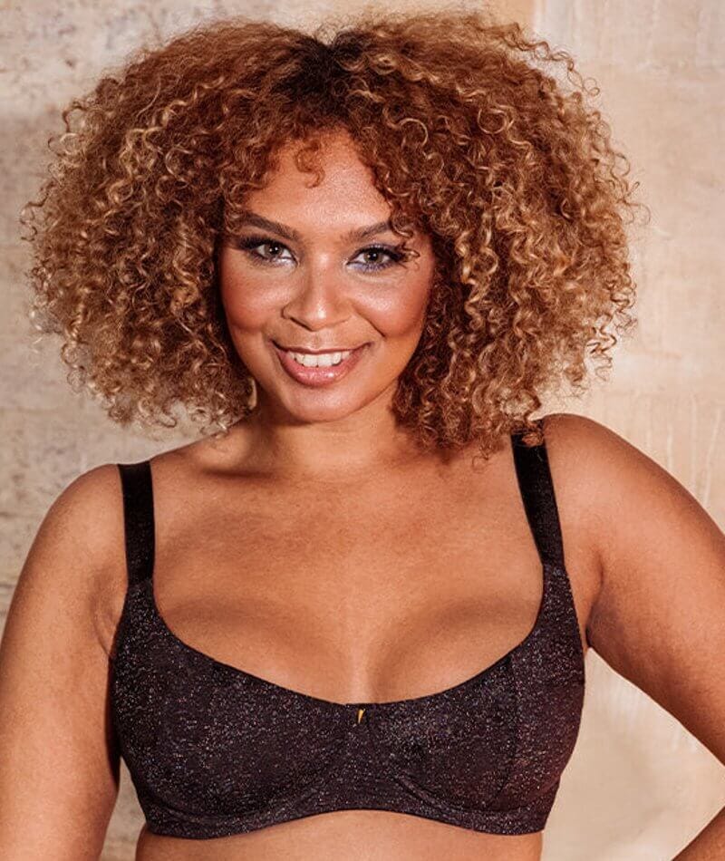 Curvy Kate All Night Scooped Balcony Bra - Black Multi - Image 4