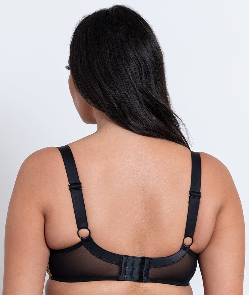 Curvy Kate Artisan Balcony Bra - Ochre/Black Yellow - Image 2