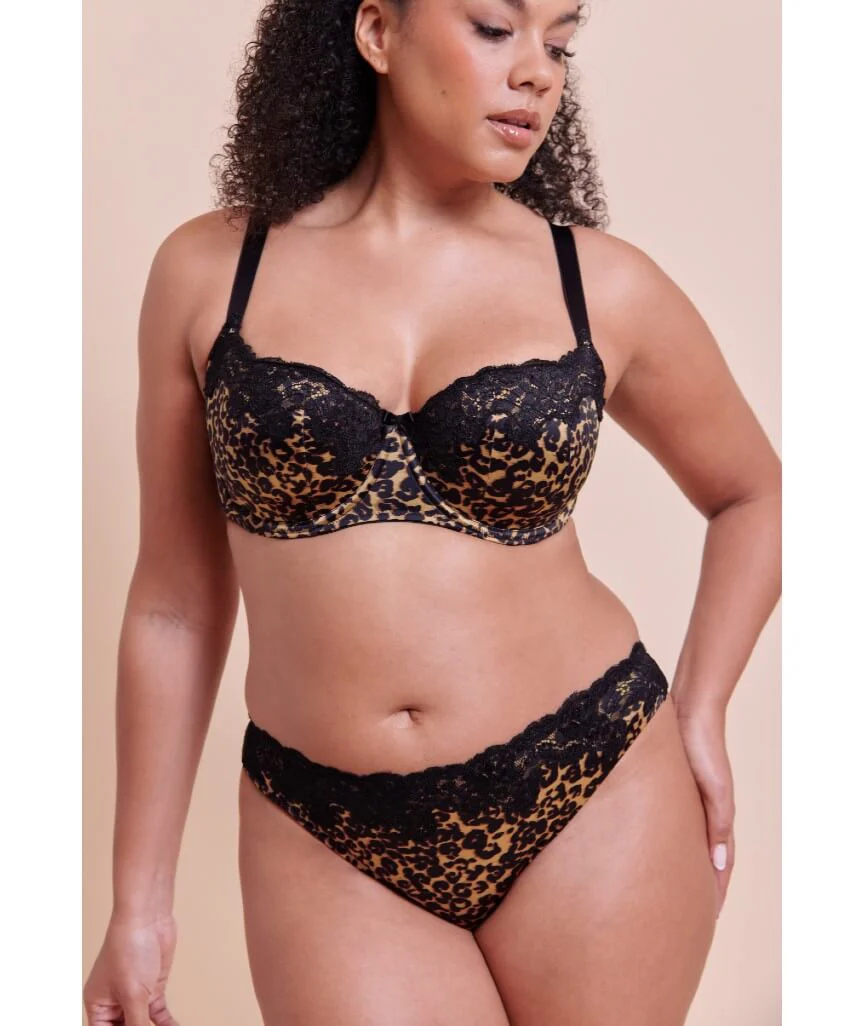 Curvy Kate Boost Lace Balcony Bra - Leopard Print - Image 6