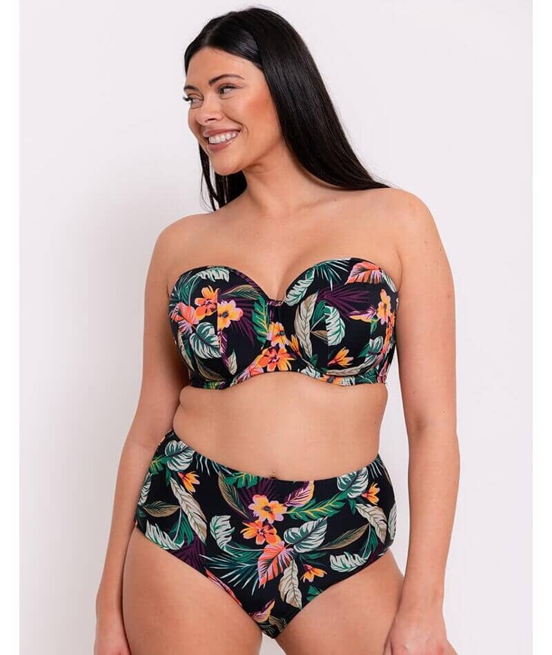 Curvy Kate Cuba Libre Bandeau Bikini Top - Print Mix - Image 2