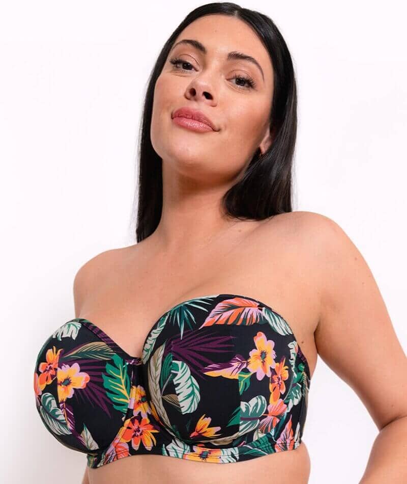 Curvy Kate Cuba Libre Bandeau Bikini Top - Print Mix - Image 3