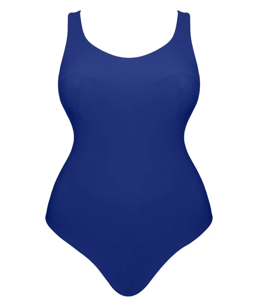 Curvy Kate Deep Dive Non-Wired Swimsuit - Cobalt Blue - Image 9