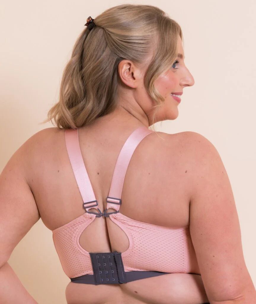 Curvy Kate Everymove Flexi-Wired Sports Bra - Blush/Charcoal - Image 2