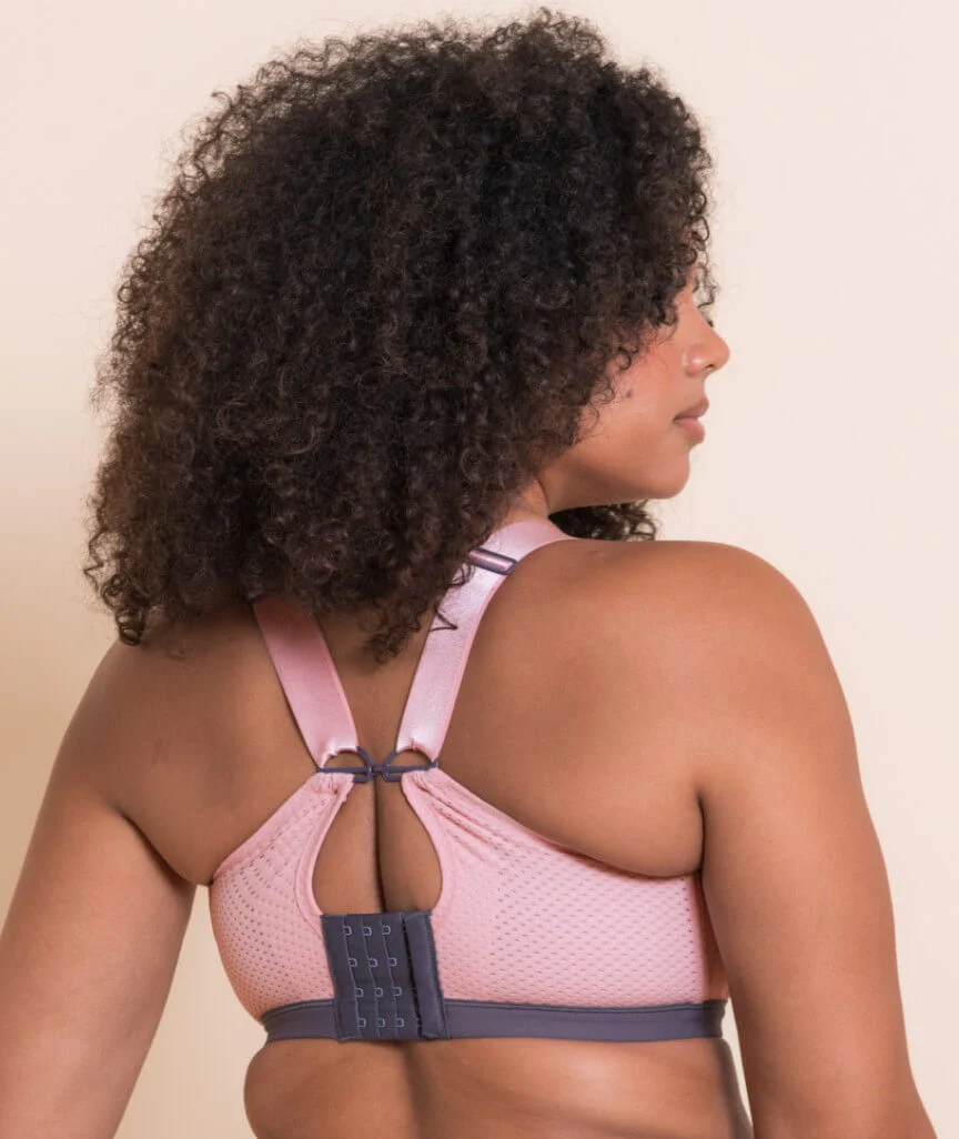 Curvy Kate Everymove Flexi-Wired Sports Bra - Blush/Charcoal - Image 4