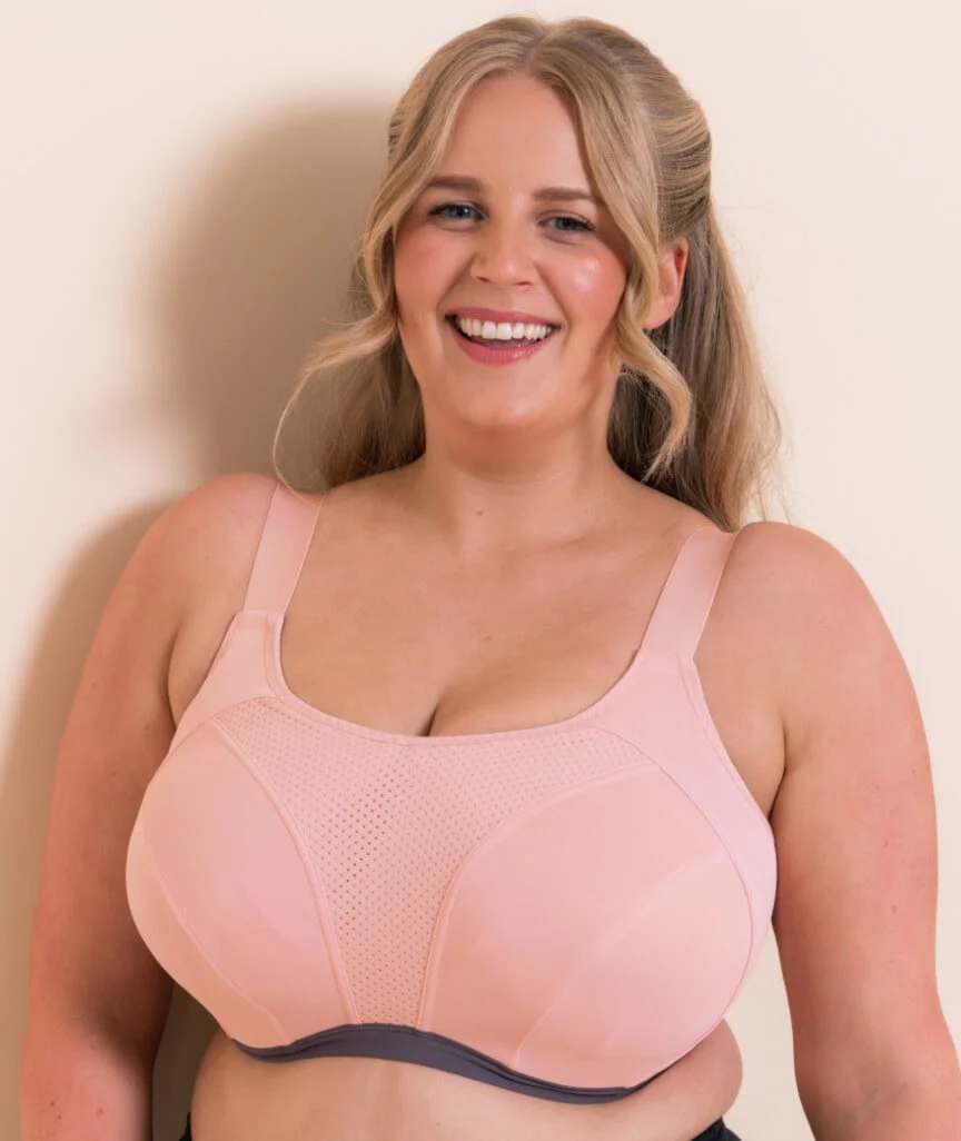 Curvy Kate Everymove Flexi-Wired Sports Bra - Blush/Charcoal - Image 5
