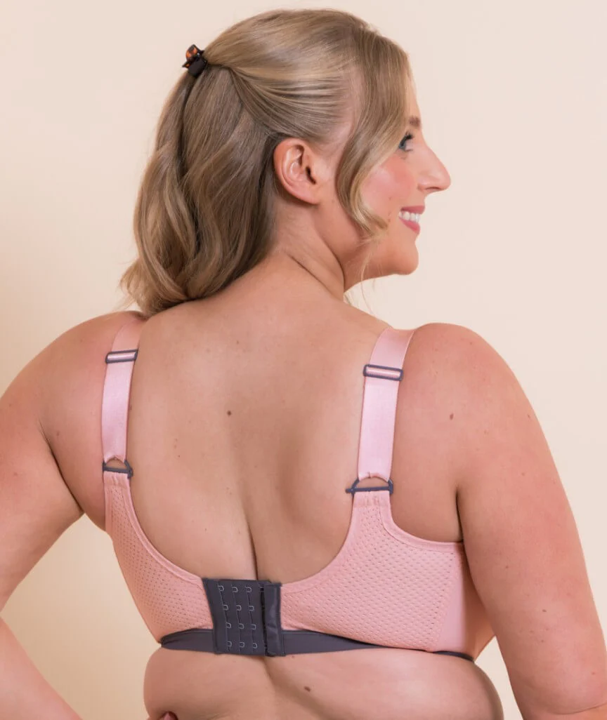 Curvy Kate Everymove Flexi-Wired Sports Bra - Blush/Charcoal - Image 6