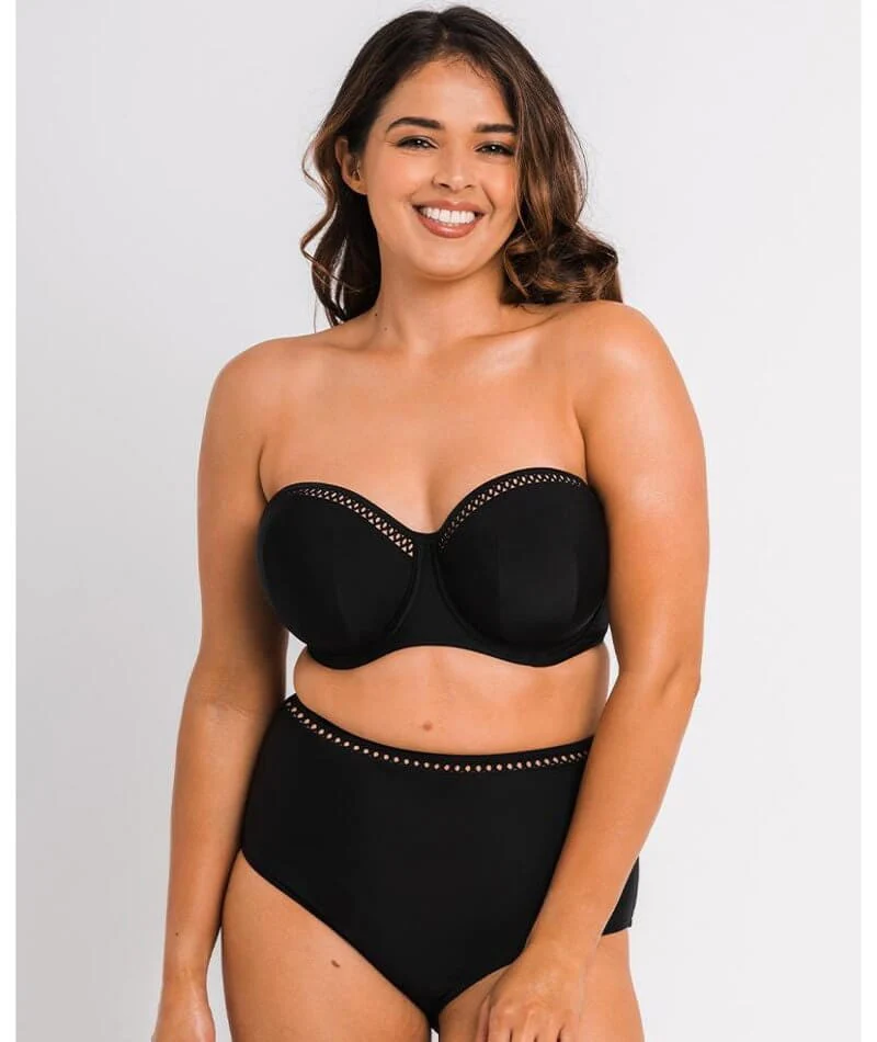 Curvy Kate First Class Bandeau Bikini Top - Black - Image 2