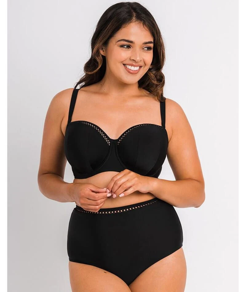 Curvy Kate First Class Bandeau Bikini Top - Black - Image 3