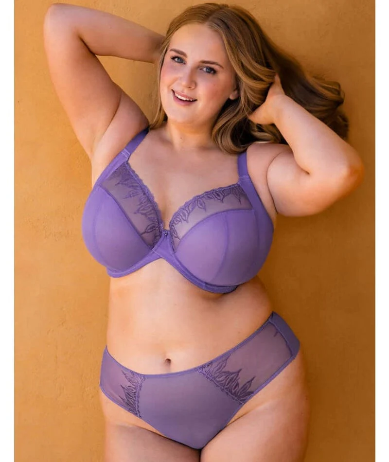 Curvy Kate Flare Full Plunge Side Support Multiway Bra - Amethyst Purple - Image 7