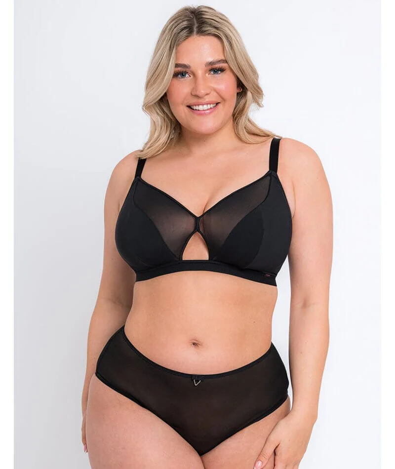 Curvy Kate Get Up And Chill Wire-Free Bralette - Black - Image 6