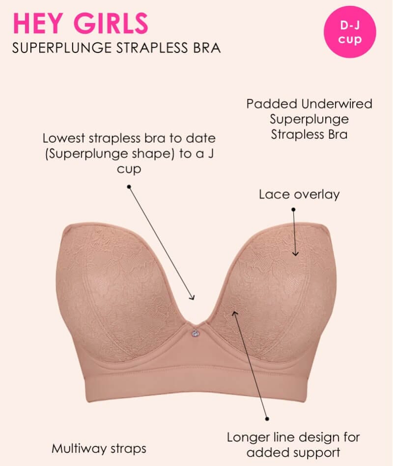 Curvy Kate Hey Girls Superplunge Strapless Bra - Latte - Image 16