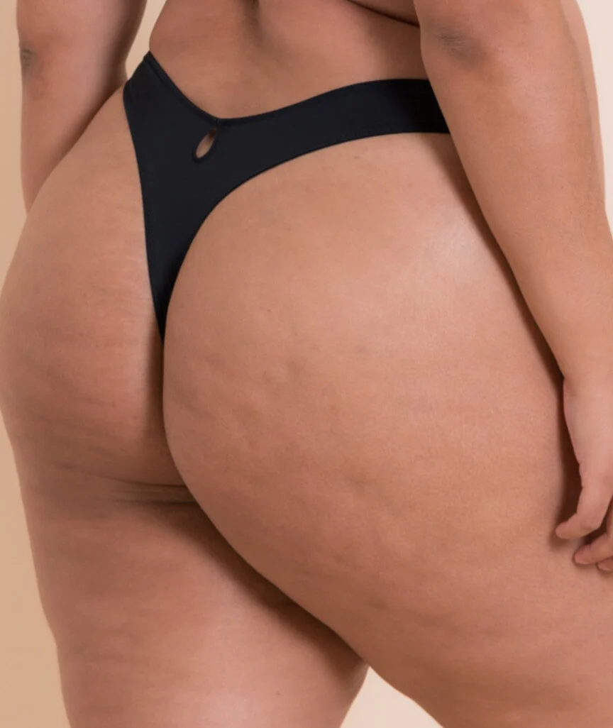 Curvy Kate Hey Girls Thong - Black/Latte - Image 5