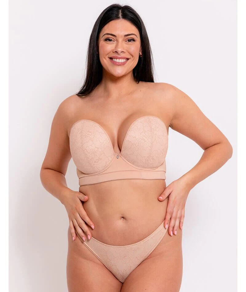 Curvy Kate Hey Girls Thong - Latte - Image 4