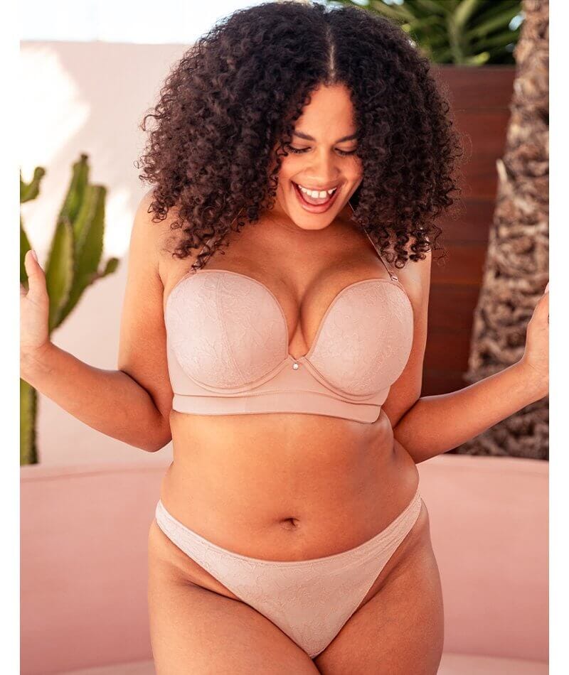 Curvy Kate Hey Girls Thong - Latte - Image 8