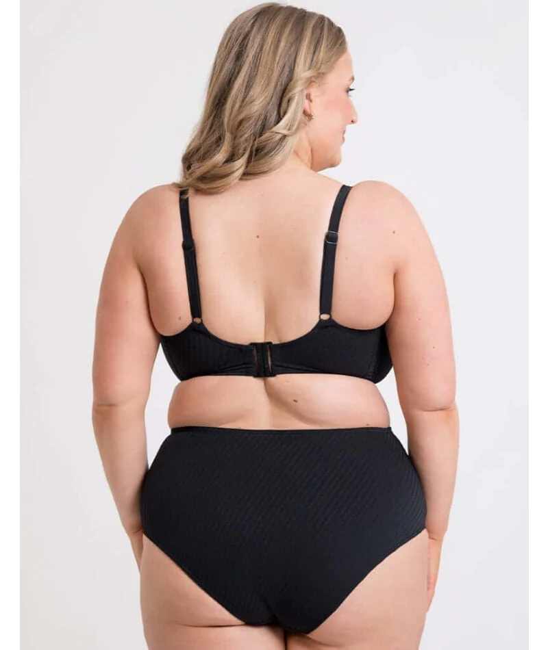 Curvy Kate Jet Set Balcony Bikini Top - Black - Image 5