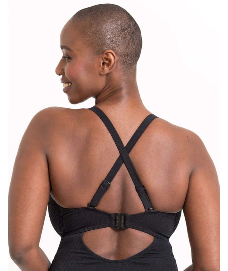 Curvy Kate Jet Set Multiway Plunge Swimsuit - Black - Image 2