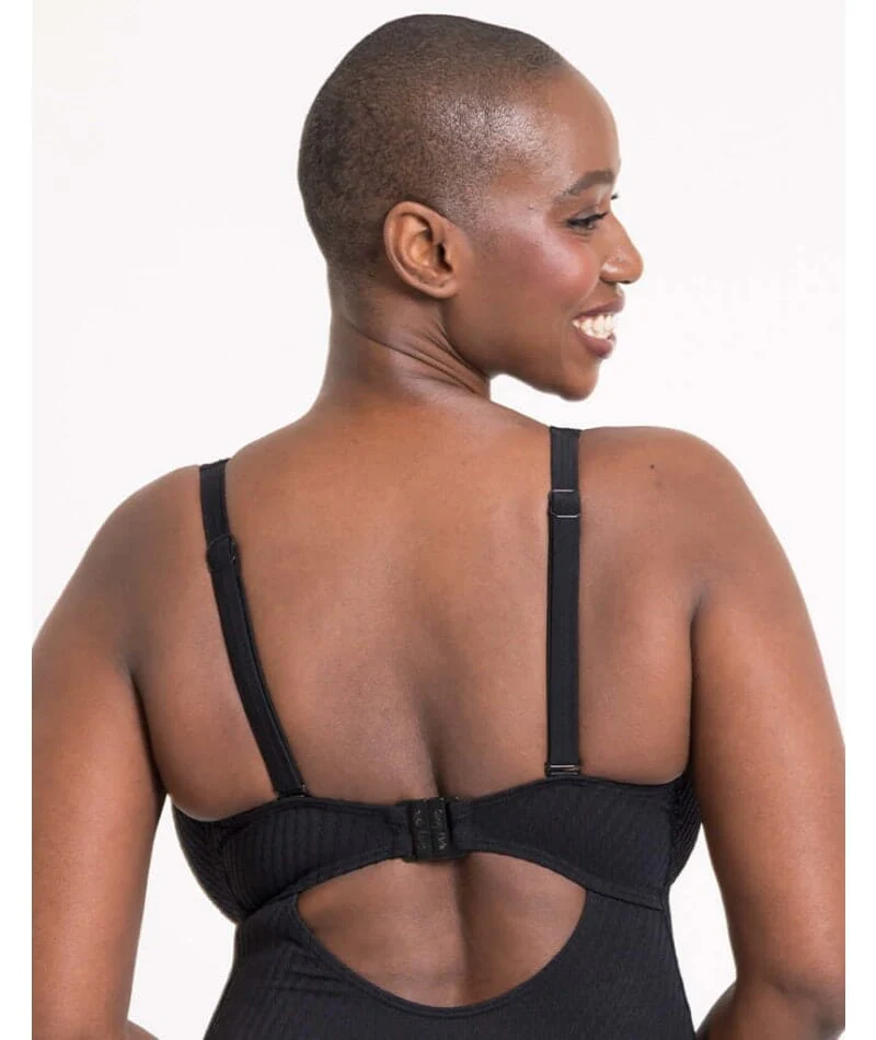 Curvy Kate Jet Set Multiway Plunge Swimsuit - Black - Image 4