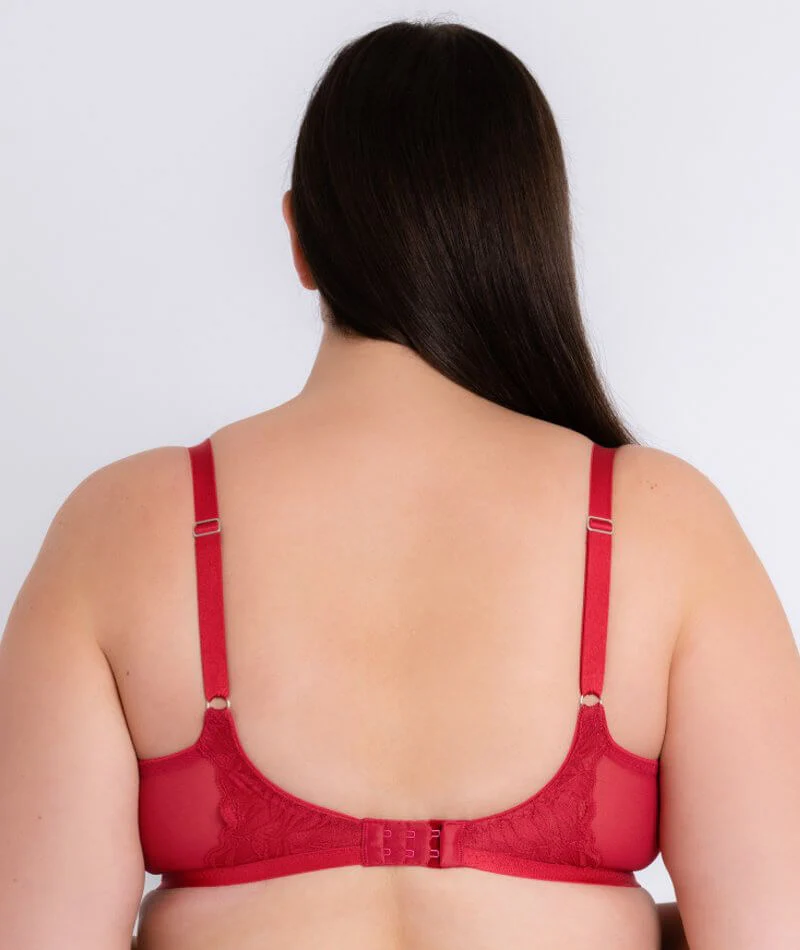 Curvy Kate Lace Daze Balcony Bra - Lipstick Red - Image 5