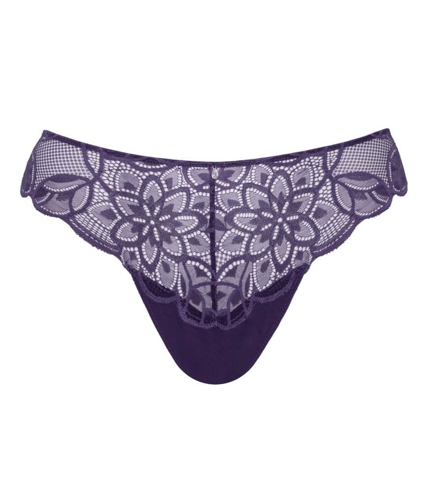 Curvy Kate Lovelace Brazilian Brief - Deep Purple - Image 6