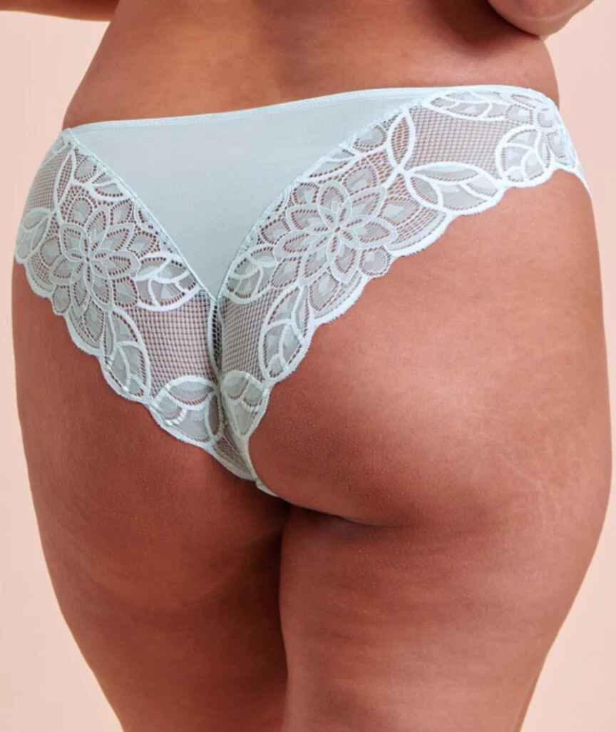 Curvy Kate Lovelace Brazilian Brief - Pale Mint - Image 4