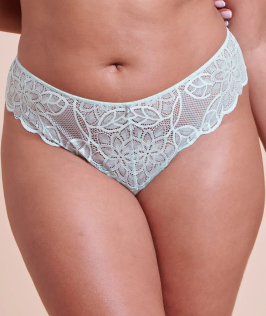 Curvy Kate Lovelace Brazilian Brief - Pale Mint - Image 7